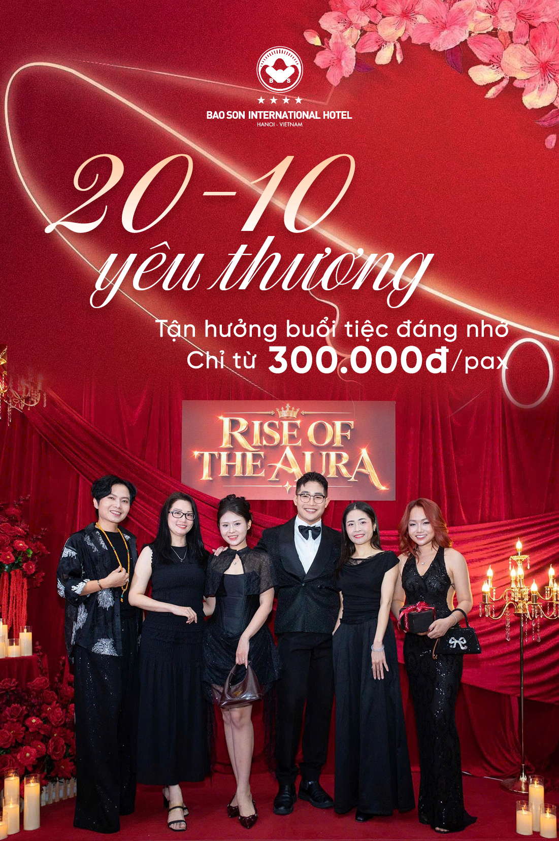TỔ CHỨC TIỆC 20/10 TẠI KHÁCH SẠN QUỐC TẾ BẢO SƠN - ƯU ĐÃI CHỈ TỪ 300.000Đ/PAX